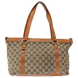 Gucci-Borsa Tote Abbey in tela GG GUCCI Beige 141470 Autentico4806-Beige