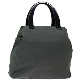 Prada-PRADA Hand Bag Nylon Khaki Auth 72006-Khaki