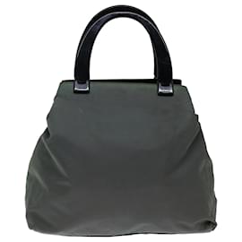 Prada-PRADA Hand Bag Nylon Khaki Auth 72006-Khaki