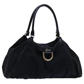 Gucci-gucci GG Canvas Tote Bag black 189835 auth 71801-Black