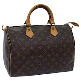 Louis Vuitton-Louis Vuitton Monogram Speedy 30 Hand Bag M41526 LV Auth 72685-Monogram