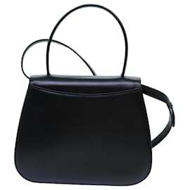 Givenchy-Bolsa GIVENCHY Couro 2maneira Black Auth 71566-Preto