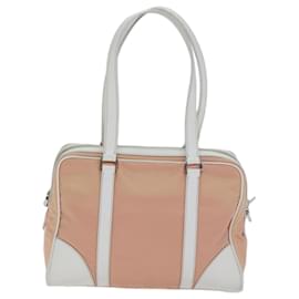 Prada-Prada Hand Bag Nylon 2Way Pink Auth ki4404-Pink