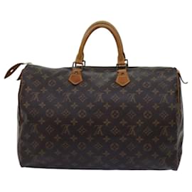 Louis Vuitton-Louis Vuitton Monogram Speedy 40 Hand Bag M41522 LV Auth 71749-Monogram