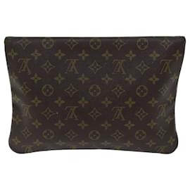 Louis Vuitton-LOUIS VUITTON Monogramm Pochette Priant Clutch Bag M51805 LV Auth 72695-Monogramm