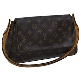 Louis Vuitton-LOUIS VUITTON Monogram Mini Looping Shoulder Bag M51147 LV Auth 72607-Monogram