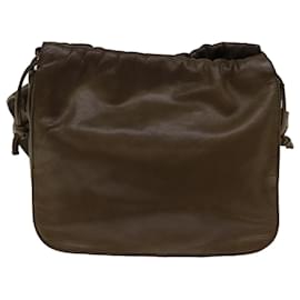 Loewe-LOEWE Shoulder Bag Leather Brown Auth 72815-Brown