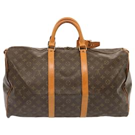 Louis Vuitton-Louis Vuitton-Monogramm Keepall 50 Boston Bag M.41426 LV Auth 72538-Monogramm