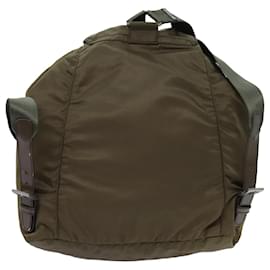 Prada-PRADA Backpack Nylon Brown Auth 71851-Brown