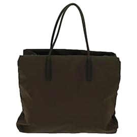 Prada-Prada Tote Bag Nylon Khaki Auth 71855-Caqui