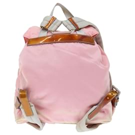 Prada-PRADA Backpack Nylon Pink Auth 71294-Pink