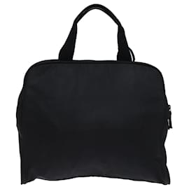Prada-PRADA Hand Bag Nylon Black Auth 72684-Black