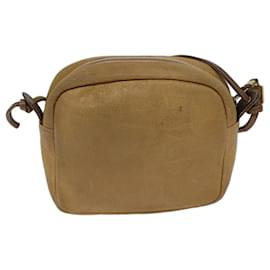 Loewe-LOEWE Shoulder Bag Leather Beige Auth 72681-Beige