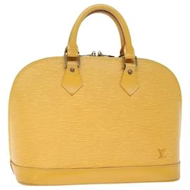 Louis Vuitton-Bolsa de mão LOUIS VUITTON Epi Alma Tassili Yellow M52149 Autenticação de LV 69598-Outro
