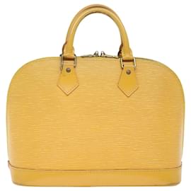 Louis Vuitton-LOUIS VUITTON Epi Alma Hand Bag Tassili Yellow M52149 LV Auth 69598-Other