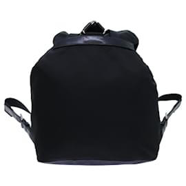 Prada-PRADA Backpack Nylon Black Auth 72489-Black