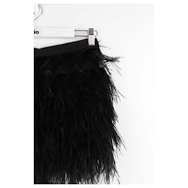 Maje-Silk mini skirt-Black