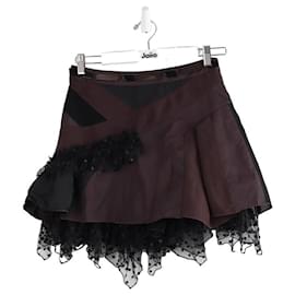 Louis Vuitton-Brown mini skirt-Brown