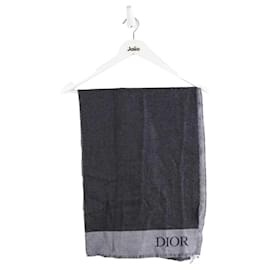 Dior-cachecol de lã-Cinza