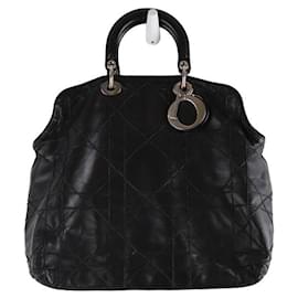 Dior-Leather Cerf Tote-Black
