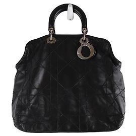 Dior Tote Cerf de couro Preto