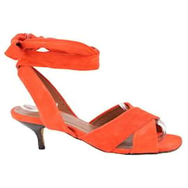 Carel-Suede heels-Orange