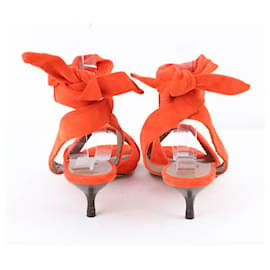 Carel-Suede heels-Orange
