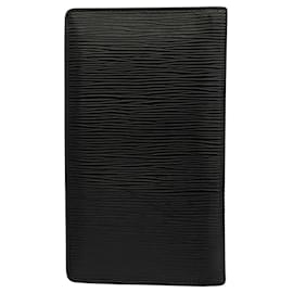 Louis Vuitton-Louis Vuitton Porte carte forrado-Negro