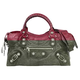 Balenciaga-Balenciaga city mini-Dark red