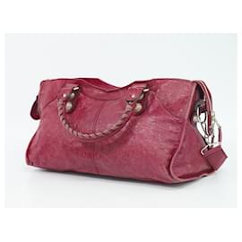 Balenciaga-Balenciaga city mini-Dark red