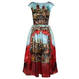 Robe en soie Dolce & Gabbana multicolore Multicolore