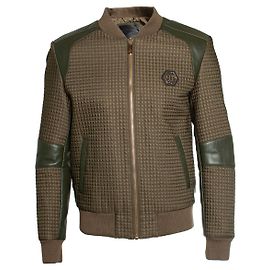 Philipp Plein, jaqueta bomber acolchoada Marrom Verde