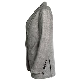 Zadig & Voltaire-ZADIG & VOLTAIRE, metallischer VOW-Silber-Lurex-Blazer-Silber,Grau