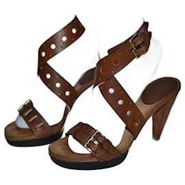 Tod's-sandals-Brown