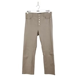 Joseph-Straight leather pants-Brown