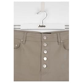 Joseph-Pantalon droit en cuir-Marron