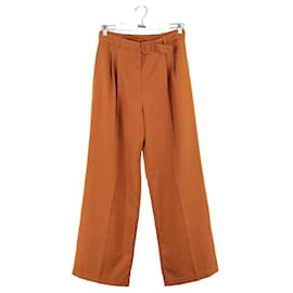 Tara Jarmon-Pantalón ancho naranja-Naranja