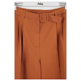 Tara Jarmon-Pantalón ancho naranja-Naranja