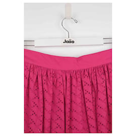 Tara Jarmon-falda de algodón-Rosa