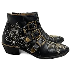 Chloé-CHLOE  Ankle boots T.eu 37 leather-Black