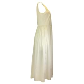 Autre Marque-The Row White Sleeveless Cotton Maxi Dress-White
