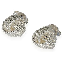 Tiffany & Co-TIFFANY & CO. Twist Knot Earrings in  Sterling Silver-Other