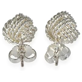 Tiffany & Co-TIFFANY & CO. Twist Knot Earrings in  Sterling Silver-Other