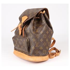 Louis Vuitton-Louis Vuitton Montsouris MM Backpack Bag in Brown M51136-Brown