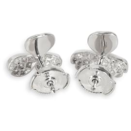 Tiffany & Co-TIFFANY & CO. Boucles d'oreilles fleurs en papier en platine 0.34 ctw-Autre