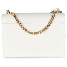 Saint Laurent-Saint Laurent Bolso Sunset mediano de piel de becerro suave Crema-Blanco