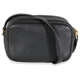 Gucci-Gucci Piel de becerro granulada negra Small Soho Disco-Negro