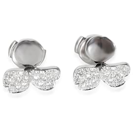 Tiffany & Co-TIFFANY & CO. Boucles d'oreilles diamant fleurs en papier en platine 0.34 ctw-Autre