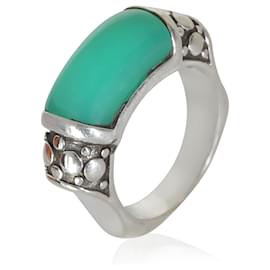 Autre Marque-John Hardy Dot Collection Chrysoprase Fashion Ring in  Sterling Silver-Other