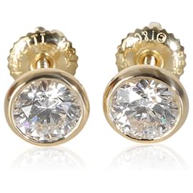 Tiffany & Co-TIFFANY & CO. Elsa Peretti Earrings in 18k yellow gold 1.2 ctw-Other